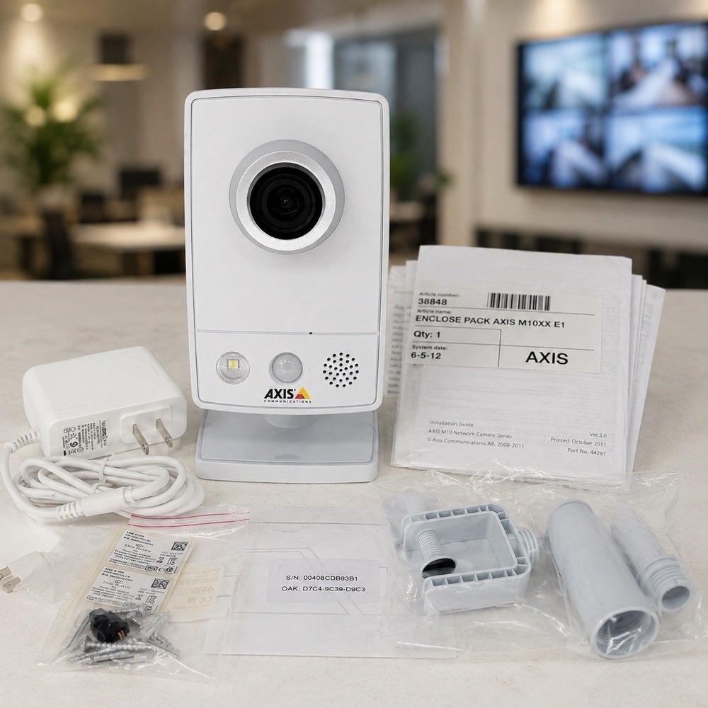 Axis M1054 Network IP Security Camera NO Box w/ Power Adapter Mount Kit PoE